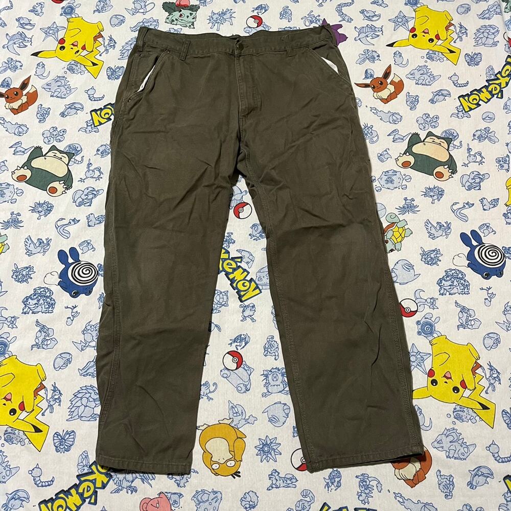 Vintage 90s Stanley Workwear Green Carpenter Jeans 40x32